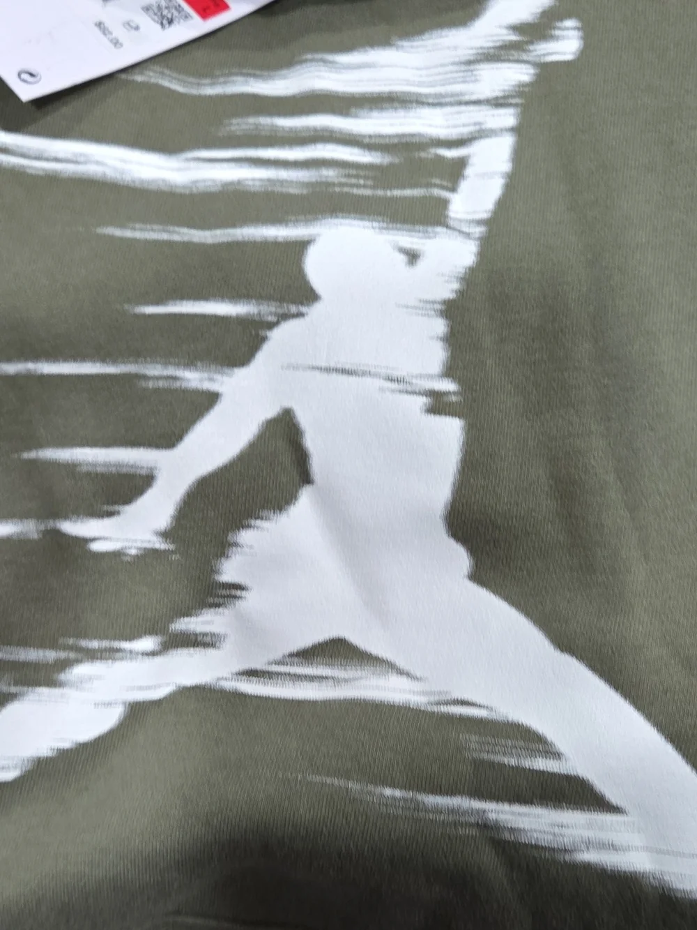 Jordan Olive Green Hoodie with White Jumpman Print